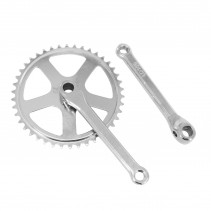 PEDALIER CITY P2R ACIER CHROME A CLAVETTE 170mm PLATEAU 42D. CHAINE 3.30