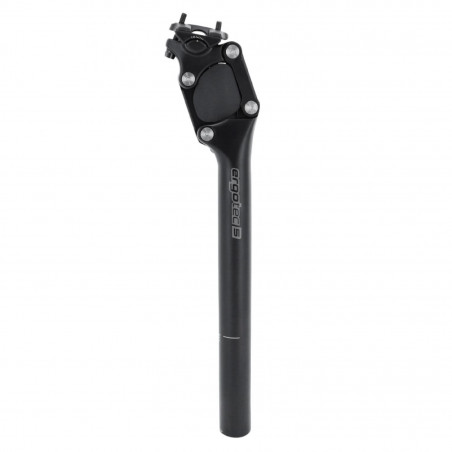 TIGE DE SELLE ROUTE-VTT ERGOTEC PARALLELOGRAMME ALU NOIRE DIAM. 27,2  L350mm (HOMOLOGUE NIVEAU 5)