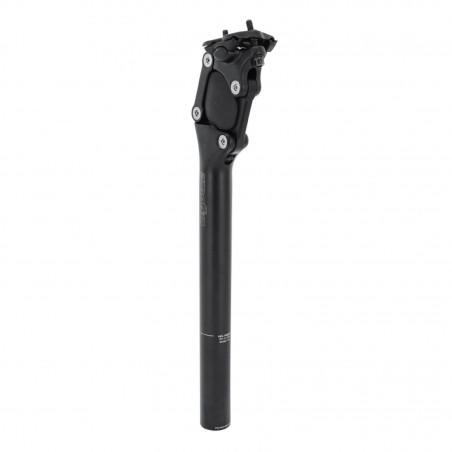 TIGE DE SELLE ROUTE-VTT ERGOTEC PARALLELOGRAMME ALU NOIRE DIAM. 27,2  L350mm (HOMOLOGUE NIVEAU 5)