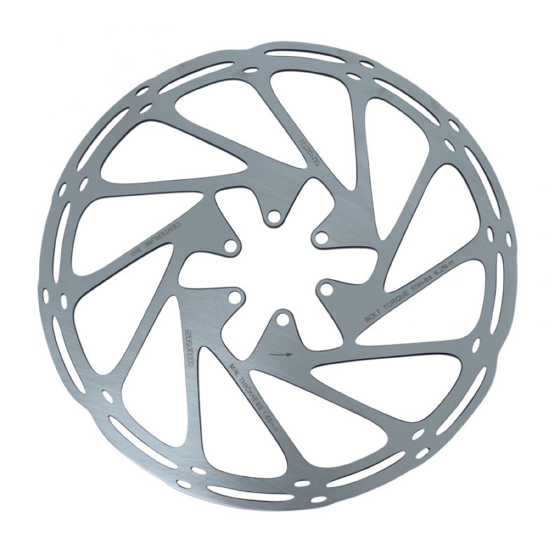Disque de frein vtt 6 trous Sram centerline 200mm argent