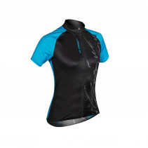MAILLOT GIST MOOD LADY MANCHE COURTE ZIP TOTAL BLEU SKY-NOIR