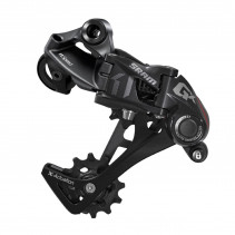 Derailleur vtt arriere Sram 11v. gx pour mono noir-rouge chape longue