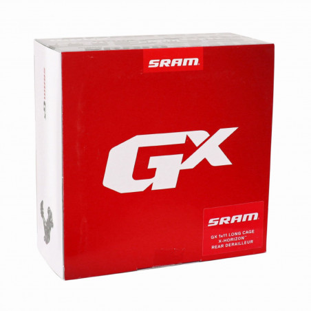 Derailleur vtt arriere Sram 11v. gx pour mono noir-rouge chape longue