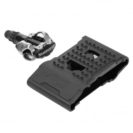 CONVERTISSEUR RESINE NOIR POUR PEDALE AUTOMATIQUE EN PEDALE PLATE (PAIRE)