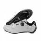 CHAUSSURE ROUTE GES ROADSTER2 BLANC T37 FIXATION BOA-VELCRO COMPATIBLE LOOK-SHIMANO (PAIRE)
