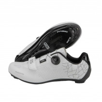 CHAUSSURE ROUTE GES ROADSTER2 BLANC T39 FIXATION BOA-VELCRO COMPATIBLE LOOK-SHIMANO (PAIRE)