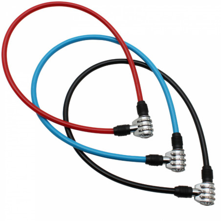 ANTIVOL VELO CABLE A COMBINAISON P2R DIAM 6mm L60cm