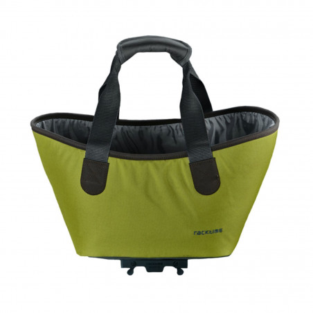 SACOCHE ARRIERE VELO RACKTIME AGNETHA VERT FIXATION PORTE BAGAGE (L 34cm x L 26cm x h 37cm)  - COMPATIBLE SYSTEME RACKTIME