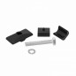 BEQUILLE VELO DOUBLE CENTRALE PLETSCHER NOIRE AVEC 2 PIEDS RABATABLE DU MEME COTE LONGUEUR 320mm