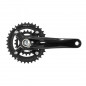 PEDALIER VTT ATC 11-10-9V. NOIR 175mm 36-22 INTEGRE AXE 24-22mm (AVEC CUVETTES INTEGRE FILETAGE ANGLAIS - BSC - 1,37x24 