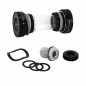 PEDALIER VTT ATC 11-10-9V. NOIR 175mm 36-26 INTEGRE AXE 24-22mm (AVEC CUVETTES INTEGRE FILETAGE ANGLAIS - BSC - 1,37x24