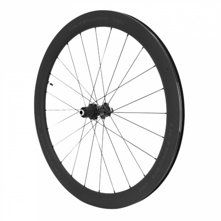 Roue route 700 Shimano ultegra r8170-c50 disc centerlock axe traversant 12-148mm arriere 12-11-10v.  noir (hauteur jante 50mm)