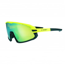LUNETTES VELO GIST ADULTE NEXT MONTURE JAUNE FLUO (3 VERRES INTERCHANGEABLES - PROTECTION 100% UV - UVA - UVB) VISION