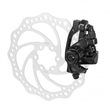 ETRIER FREIN DISQUE VTT AVANT-ARRIERE MECANIQUE ADAPTABLE AVANT 180 ET ARRIERE 160mm (SANS DISQUE)