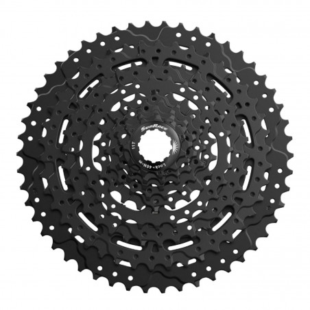 Cassette  9v. Sunrace 11-46 m993 pour Shimano noire (livre en boite)