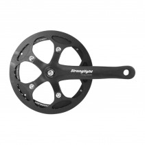 PEDALIER ROUTE STRONGLIGHT 8V. IMPACT S NOIR 170mm 44dts AVEC CARTER POUR TRANSMISSION AVEC TENDEUR DE CHAINE (AXE CARRE 118mm)