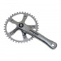 PEDALIER ROUTE STRONGLIGHT 9-10V. IMPACT TANDEM ARGENT 170mm 51-39-30 (KIT AVANT   ARRIERE) (AXE CARRE 115mm)