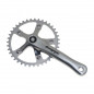 PEDALIER ROUTE STRONGLIGHT 9-10V. IMPACT TANDEM ARGENT 170mm 51-39-30 (KIT AVANT   ARRIERE) (AXE CARRE 115mm)