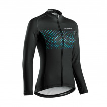 MAILLOT GIST MANCHE LONGUE POIS FEMME ZIP TOTAL VERT