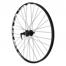 Roue vtt 29" karma disc arriere noir double paroi moyeu 6trous pour cassette Shimano-Sram 11-10-9-8v.  - 21mm inter et 27mm
