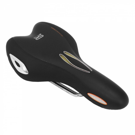 SELLE ROYAL LOOKIN SPORT ATHLETIC GEL VISIBLE AVEC PROTECTION LATERALE NOIR 279x160mm 475g