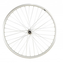 Roue vtt 26" ar blocage jante argent mach1 er10 moy.miche v-brake a visser 5/6/7v 36t