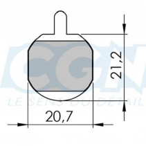 Plaquette frein vtt 16 clarks sintered adapt. hayes meca./gx-2/mx-2/mx-3/mx-4/sole hydrau