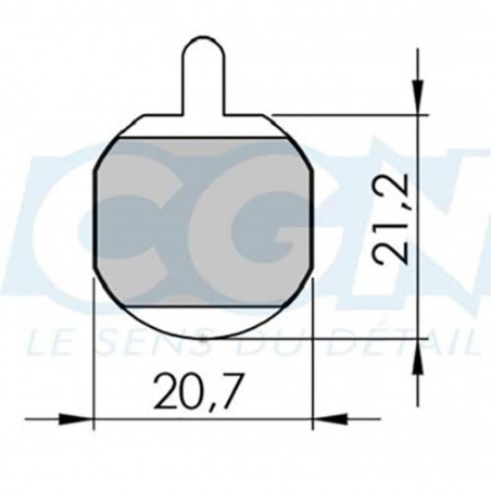 Plaquette frein vtt 16 clarks sintered adapt. hayes meca./gx-2/mx-2/mx-3/mx-4/sole hydrau