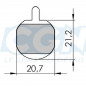 Plaquette frein vtt 16 clarks sintered adapt. hayes meca./gx-2/mx-2/mx-3/mx-4/sole hydrau