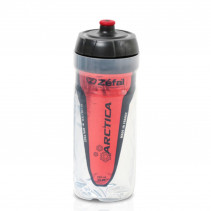Bidon Zefal isotherm arctica 55 argent/rouge 550ml (isotherme 2h30)