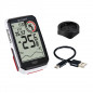 Compteur velo sans fil/gps Sigma rox  4.0 30 fcts blanc sensor set (vitesse-cadence-cardio