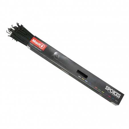 RAYON INOX NOIR 2mm L 262mm AVEC ECROU (BOITE DE 100)