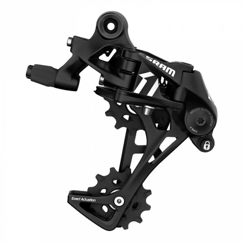 Derailleur route - gravel arriere Sram 11v. apex mono plateau noir chape longue