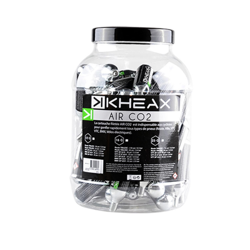 CARTOUCHE CO2 KHEAX 16GR FILETE (BOITE X40)