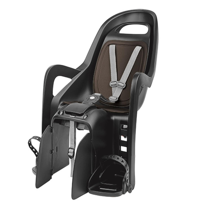 Porte bebe ar sur cadre Polisport groovy special 29''p noir coussin gris fonce 