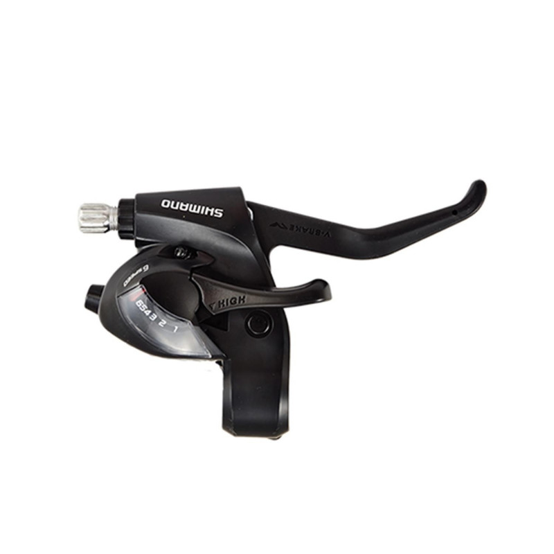 LEVIER/MANETTE VTT 6V. SHIMANO DROIT STEF41 V-BRAKE NOIR 2 DOIGTS