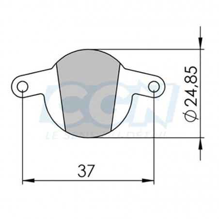 Plaquette frein vtt 24 clarks sintered adapt. magura louise 2002-2006/clara 2001-2002 (pr)