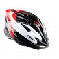 CASQUE ROUTE/VTT OPTIMIZ O300 VISION ROUGE/BLANC/NOIR VERNI AVEC REGLAGE OCCIPITAL 55/58