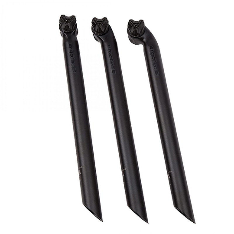 TIGE DE SELLE D30.9 ALU L400 ROUTE/VTT ERGOTEC NOIR DEPORT 0 MM (LEVEL 5)