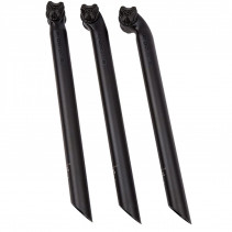 TIGE DE SELLE D27.2 ALU L400 ROUTE/VTT ERGOTEC NOIR DEPORT 10 MM (LEVEL 5)