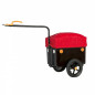 Remorque velo utilitaire maxitrailer 60l  (dimensions interieures l 60cm x l 40cm x h 21cm) avec roues  fixation tige de selle