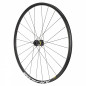 Roue route 700 mavic aksium avant disc centerlock axe traversant 12-100 noir 20 rayons jante 622-17