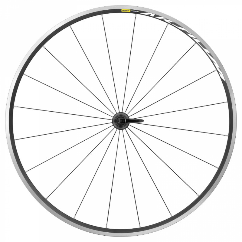 Roue route 700 mavic aksium avant noir 20 rayons jante 622-17