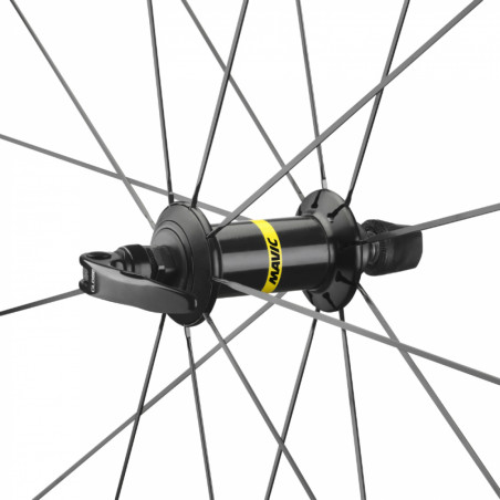 Roue route 700 mavic aksium avant noir 20 rayons jante 622-17