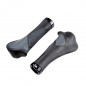 POIGNEE VELO OPTIMIZ LOCK ON SIMPLE GEL/KRATON ERGONOMIQUE NOIR/GRIS 139MM (PR)