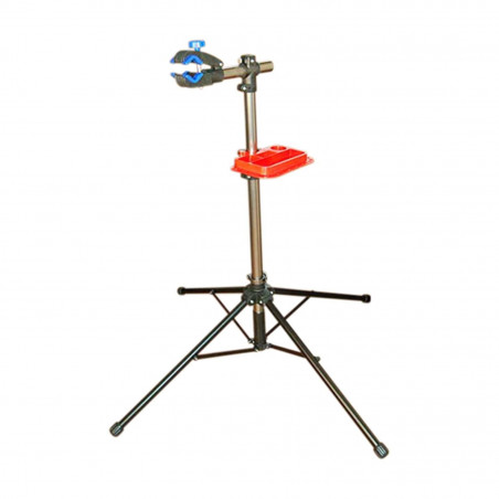 OUTIL REPARATION - PIED D'ATELIER VELO MONTAGE PLIABLE AVEC TABLETTE