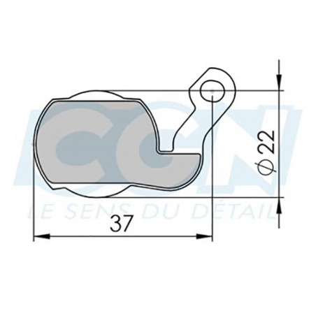 Plaquette frein vtt 27 clarks sintered adapt. magura marta 2009/louise 2007/julie hp (pr)