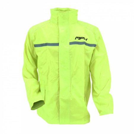 VETEMENT DE PLUIE MPH TEMPEST POLYESTER JAUNE FLUO-NOIR  L  (PACK VESTE   PANTALON)