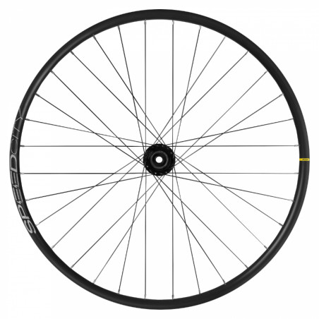 Roue vtc - city 700 mavic speedcity tubeless ready arriere disc centerlock axe traversant 12-142 noir cassette 11-10v. jante