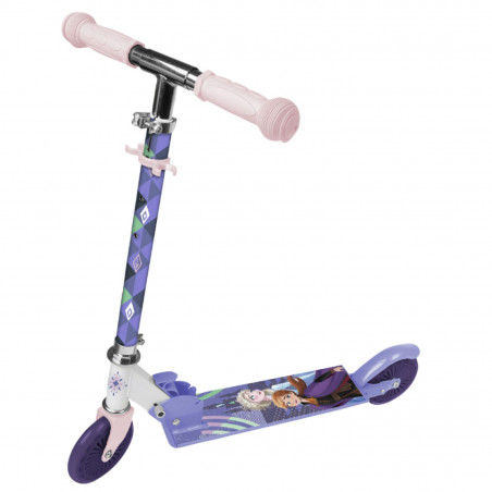 TROTTINETTE DISNEY 2 ROUES FROZEN  ACIER PLIABLE ET REGLABLE AVEC FREIN ROUE ARRIERE